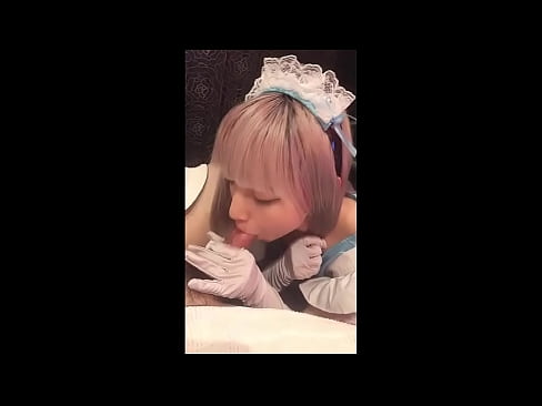❤️ 日本偶像[mayuka]，法国女仆装，第一部分，口交和用乳液打飞机 ❤❌ Sex video